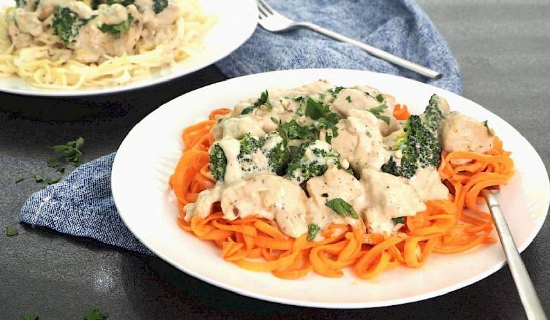 Chicken & Broccoli Alfredo with Veggie Noodles