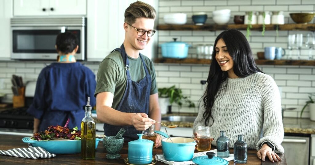 Couple Cooking