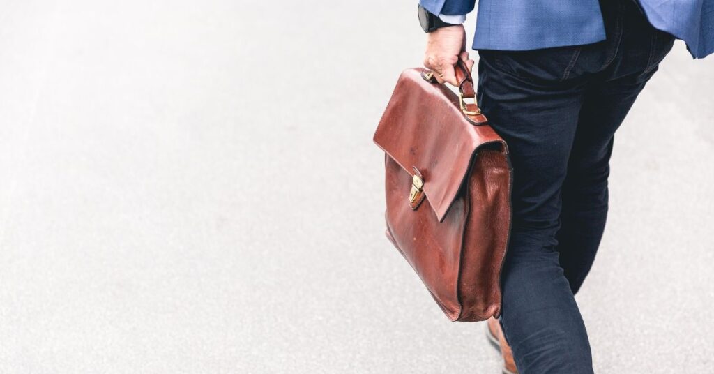 man with briefcase